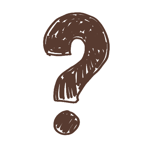 hand drawn question mark